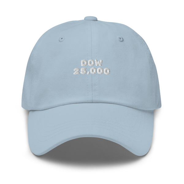 Dow 25,000 Hat - Dad Style - Tremendously Bullish Dow 25K Hat!