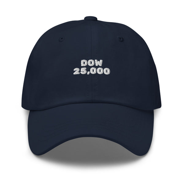 Dow 25,000 Hat - Dad Style - Tremendously Bullish Dow 25K Hat!