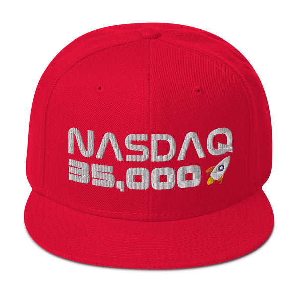 NASDAQ 35,000 Hat - Tremendous NASDAQ Rocket Ship Ride Cap from 9K to 10K and Beyond to 35K!